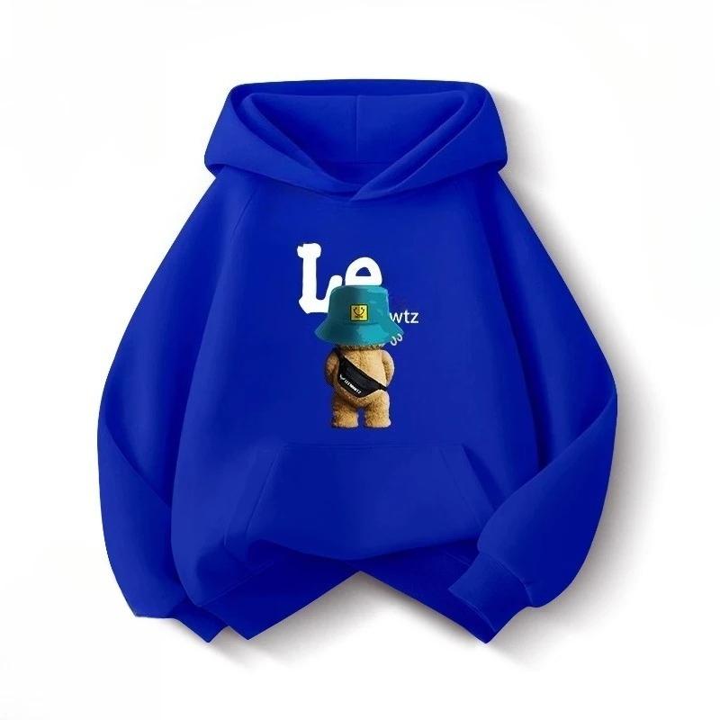 

Модные и трендовые мультяшные худи для девочек и мальчиков, теплые осенние и зимние топы, удобные 100