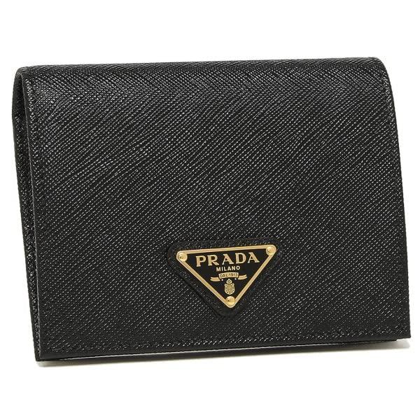 Prada Women's Folding Wallet 1MV204 QHH 002 Black [Parallel Import]