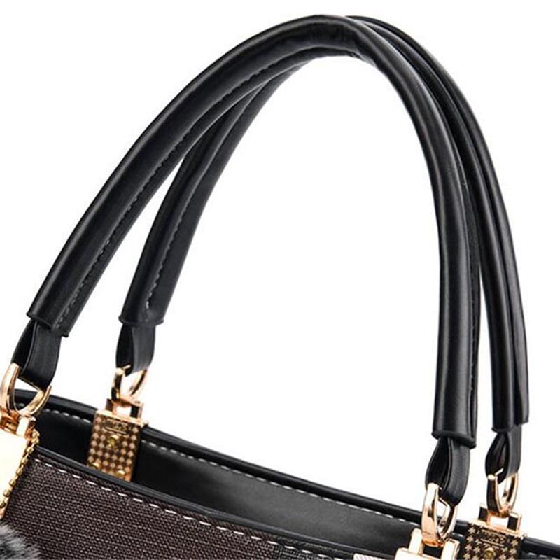 Móda Patchwork Ženy Taška cez rameno Dámy Kožená taška Crossbody Tašky Messenger Tašky Kabelky Vedlá Veľkokapacitné Dámske Tašky