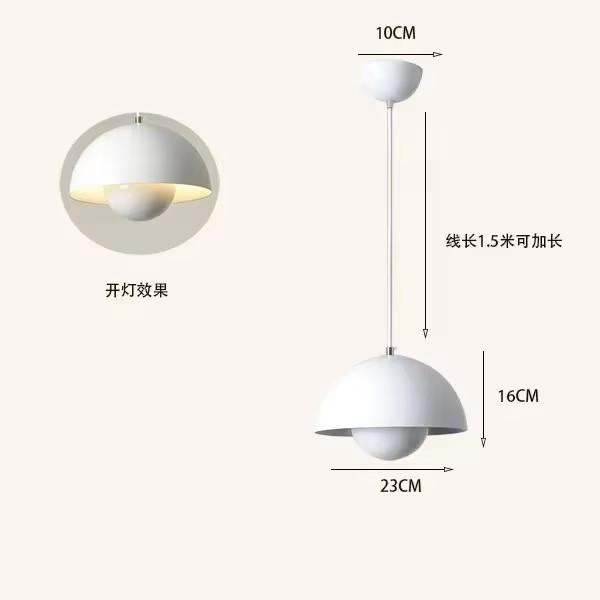 

Hot Selling Modern European Style Bedroom Living Room Dining Room High-end Bud Lamp Small Exquisite and Beautiful Chandelier 23cm&white light білий