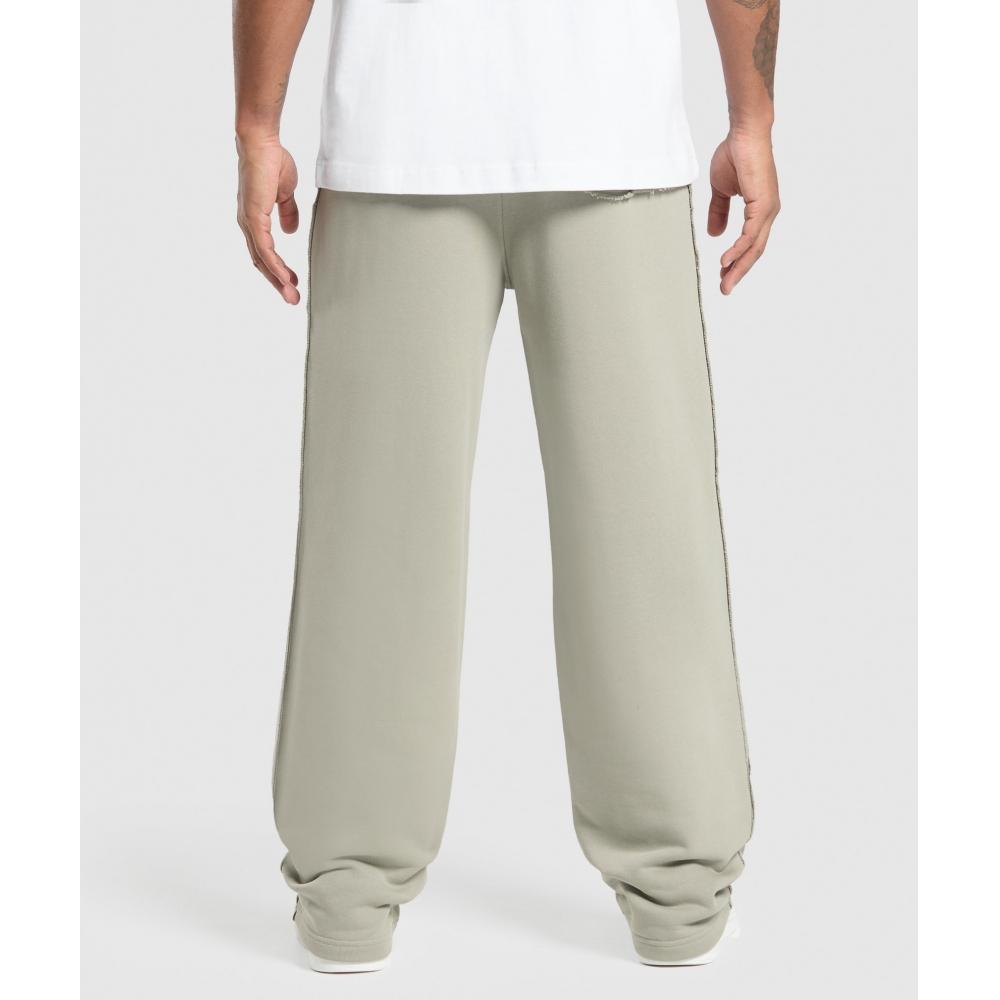 Gymshark Wide Leg Pants Chalk Green A1b9n Ech9