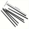 100pcs Thick and Durable Black Straws, Length 8.27 Inches/21cm, Diameter 0.24 Inches/0.6cm, Suitable for Kitchen,Milk, Soda