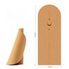 Natural Rubber Arch Shape Cork Yoga Mat Printed Non-slip Sports Mat Sweat-absorbing Oval Curve Pilates Mats 182*68cm*0.5cm