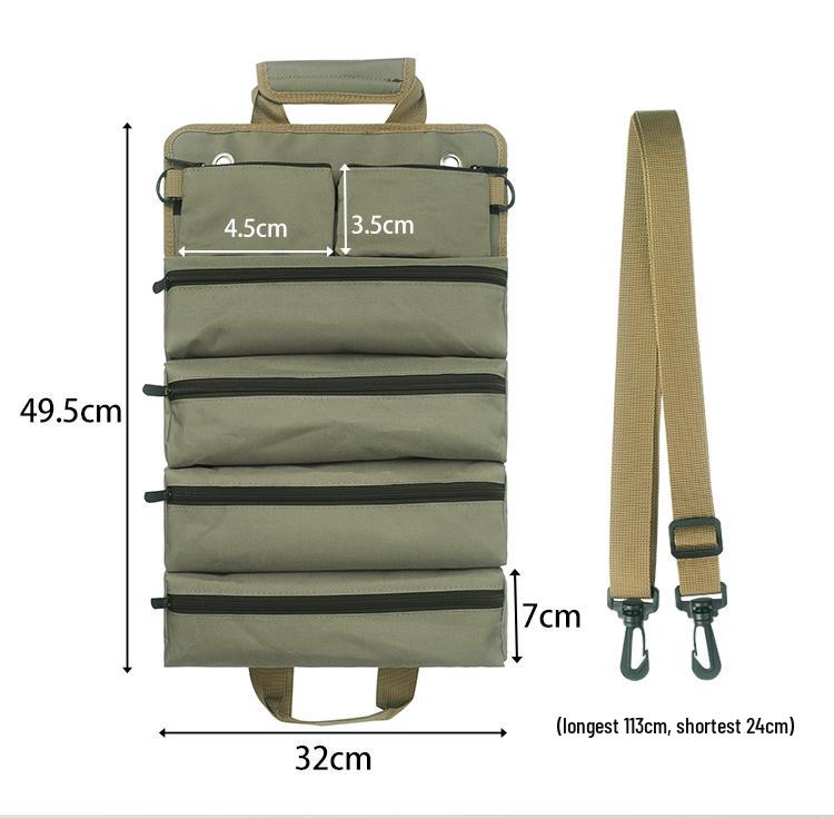 Verschleißfeste Canvas-Werkzeugtasche: Multifunktionaler Hardware-Organizer für Elektriker & Schreiner