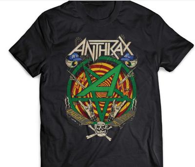 Anthrax Band Collectie Zwart Unisex Alle maten Shirt A114 Unisex T-shirt