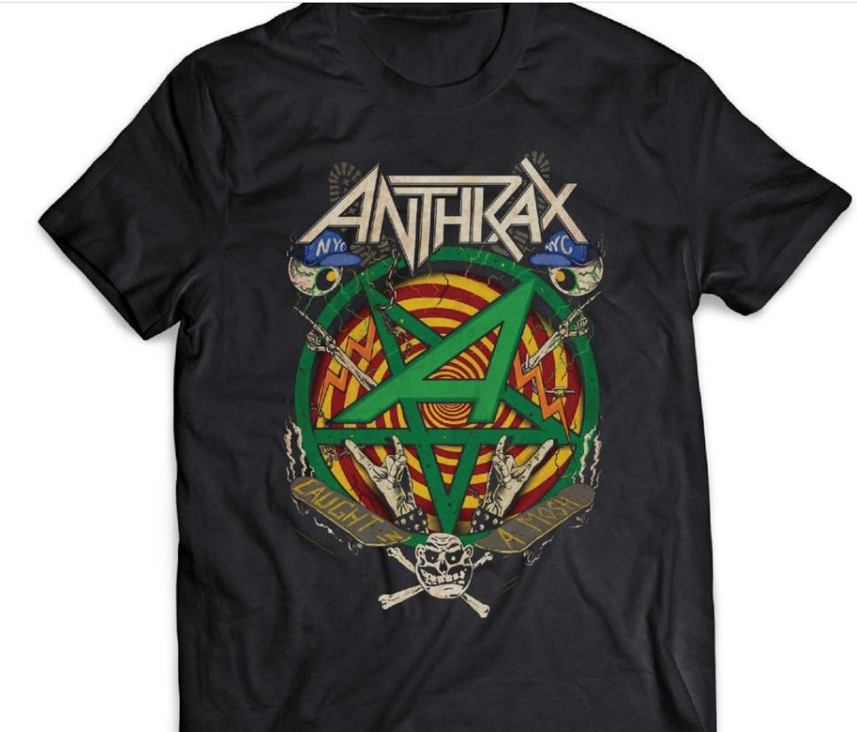 Коллекция Anthrax Band Черная Унисекс Все размеры Футболка A114 Унисекс Футболка L