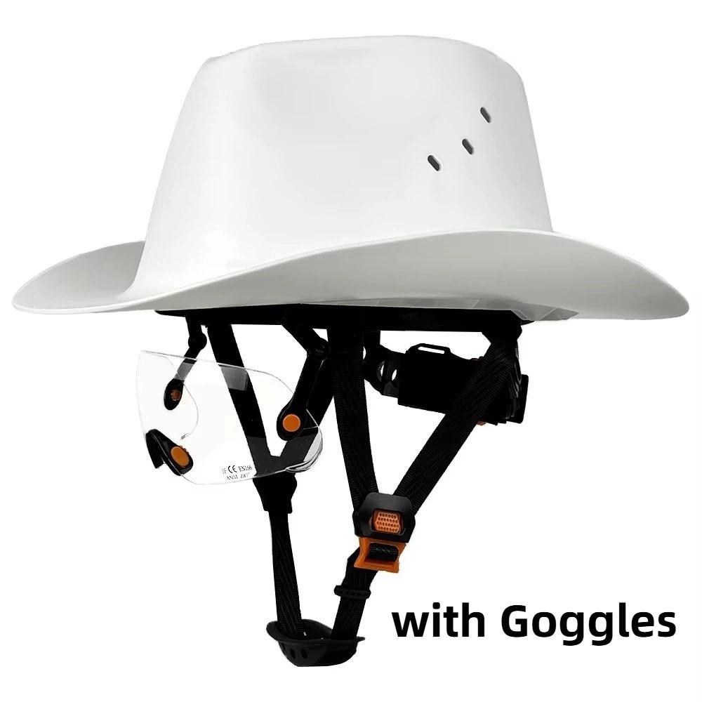 Hochdichter Polyethylen-Schutzhelm Cowboy-Stil Vollrand-Schutzhelm Für die Arbeit im Freien