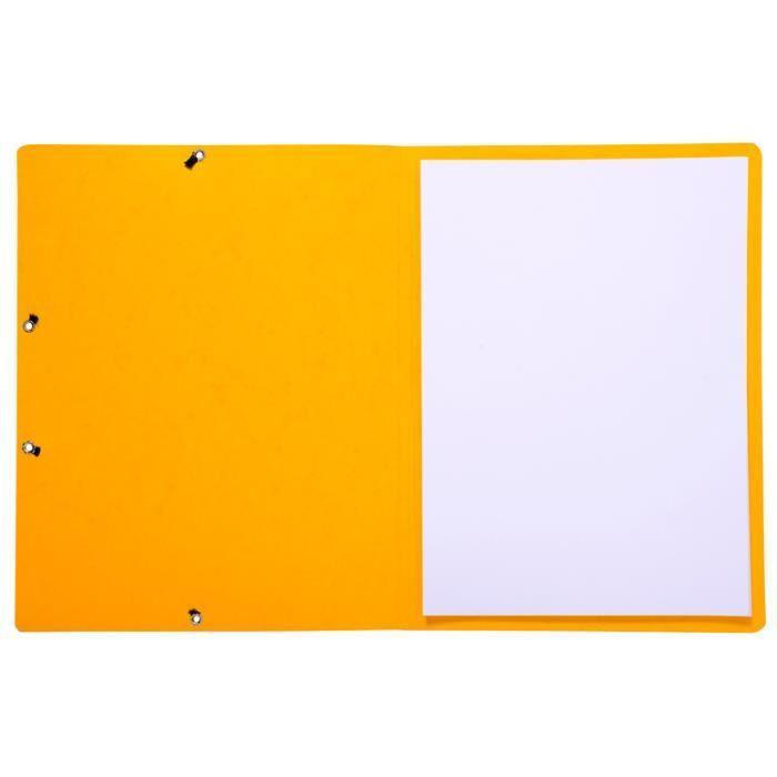 Chemise - EXACOMPTA - Lot de 10 - Élasthanne - Jaune - A4 - Écologique