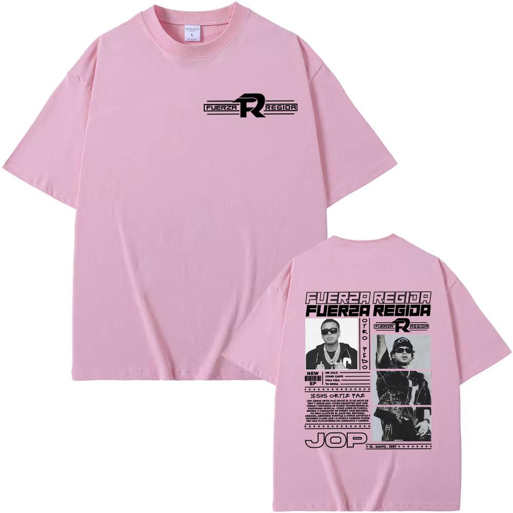 Fuerza Regida Jop 2025 Album Tour Merch Tshirts Mens Women Gothic Clothes Vintage Hip Hop T Shirts Hot Sale Tshirt Streetwear