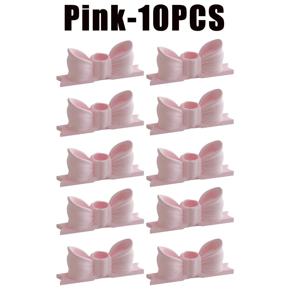 Candlestick Candle Holder Gypsum Bow Candles Candelabra Home Decorative Candle Wedding Dinning Birthday Gift Party Home Props