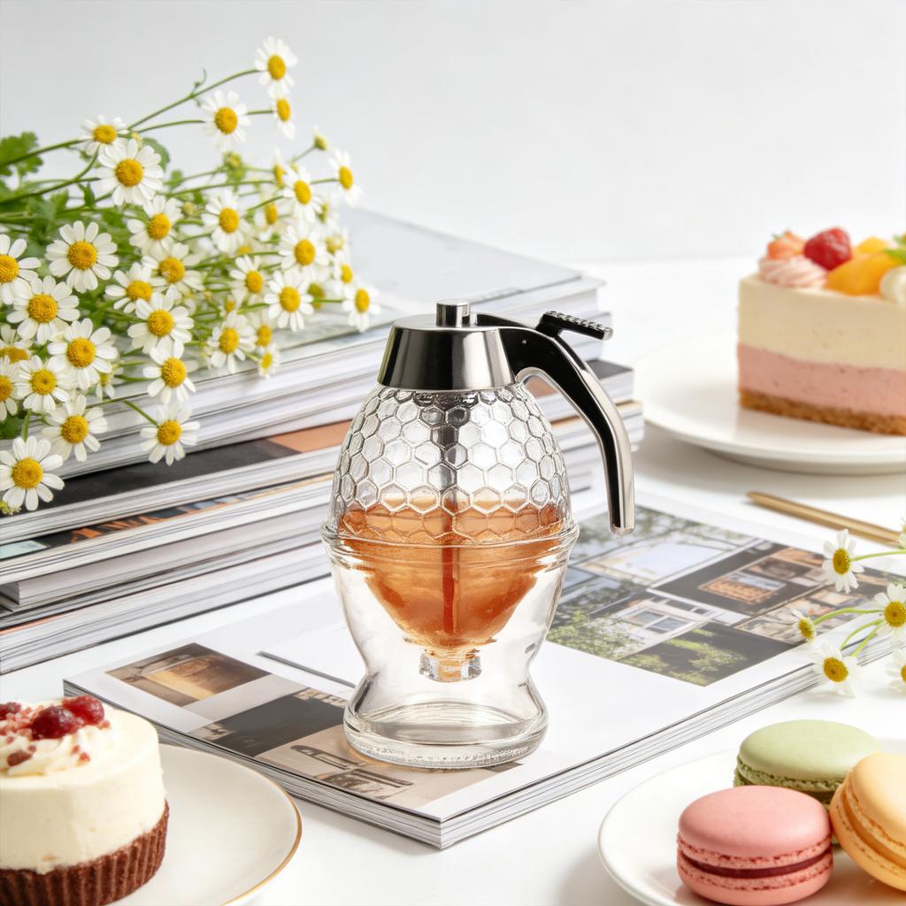 Plastic Honey Dispenser With Stainless Steel Shaft