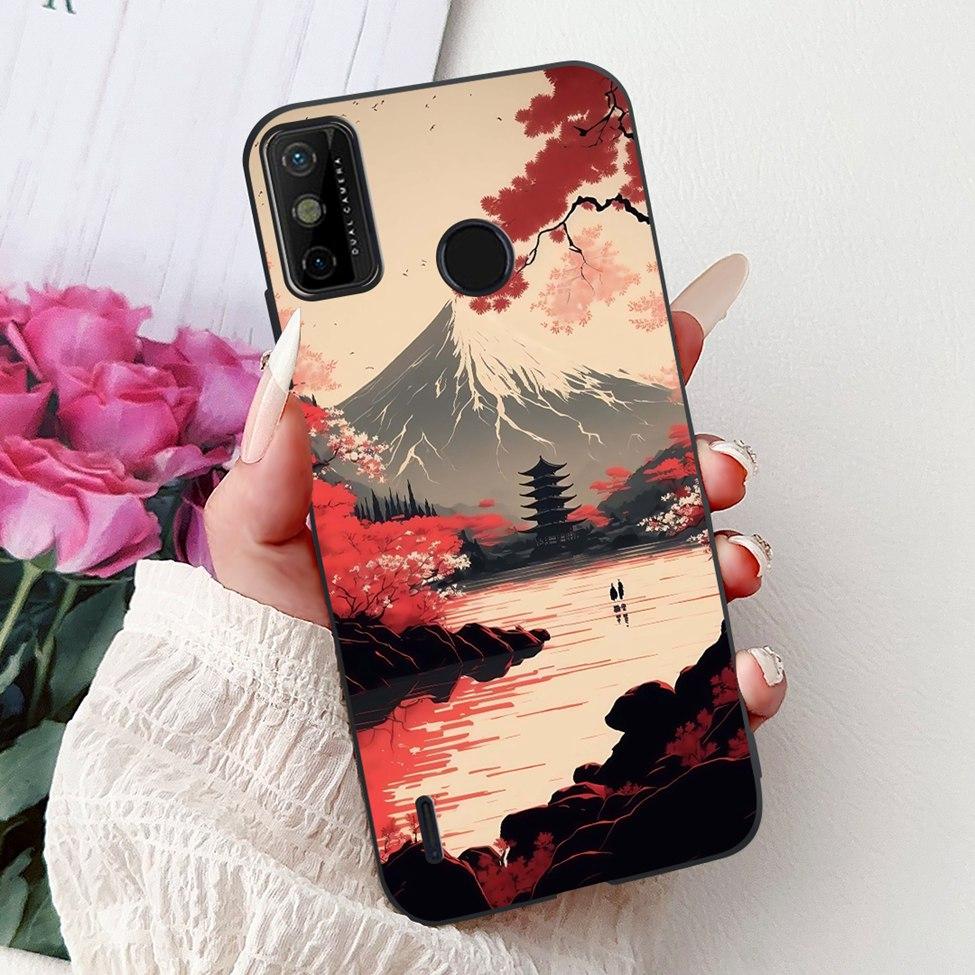 For Tecno Spark 6 Go KE5j KE5k Case For Tecno Spark Go 2020 KE5S Cover Silicone Cute Fashion Flowers Funny Painted Back Cover