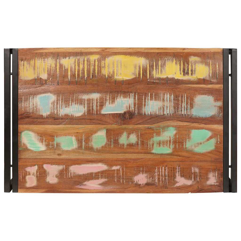 Bathroom Shelf for Multicolor 80 x 50 x 23 cm Solid Reclaimed Wood