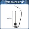 INFINAUTO Fuel Level Sensor, Fuel Level Gauge Kit, Fuel Meter, 250mm, 240-33ohm, for Boats, Vehicles, Trucks, and RVs