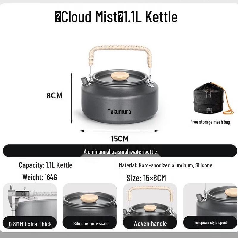 

OEING Outdoor Camping Kettle & Cookware Set