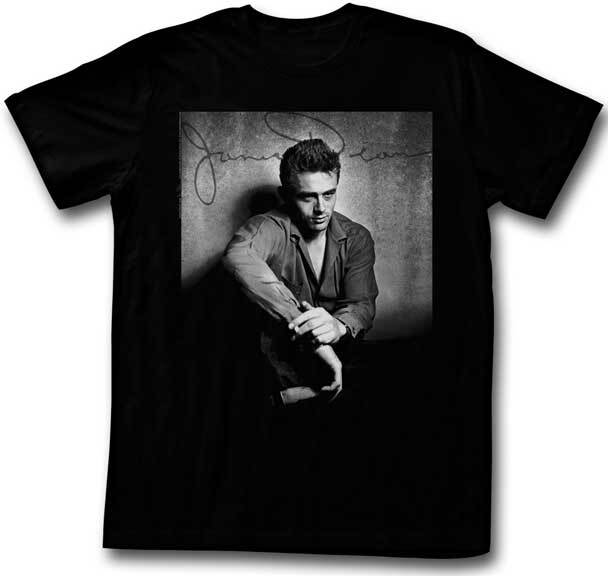 James Dean 1950 Icon Signed Photo He Dark N Stuff Men T Shirt XL