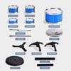 Toy Drum Set 5 Drums 1 Cymbal with Stool Blue