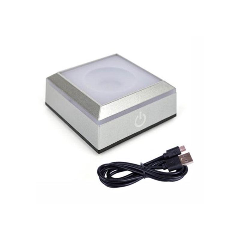 USB LED Light Base Display Base for Crystal Cube Ornament Gift