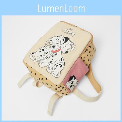 Z Family 2021 New Cartoon Canvas Backpack Children's Bag Toddler Dalmatian Dog Print Small Backpack