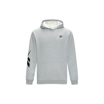 Reebok Logo Bedruckter Kapuzen-Casual-Strickpullover Unisex-Sweatshirt Grau 23REF301UGG4