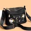 New Literary Embroidery Women's Shoulder Bag Crossbody Fashion Women's Backpack Large Capacity Nylon Bag