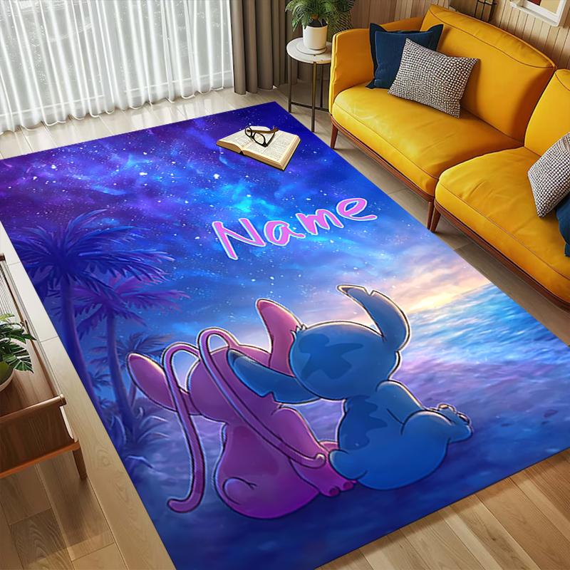 Personalized Name Island Adventure Living Room Non-Slip Area Rug Soft Carpet for Bedroom Playroom Sofa Office Home Decor Doormat