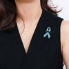 20Pcs Awareness Pins Blue Ribbon Brooch Pin For Women Healthcare Workers Decorative Lapel Pin For Clothing Embellishment
