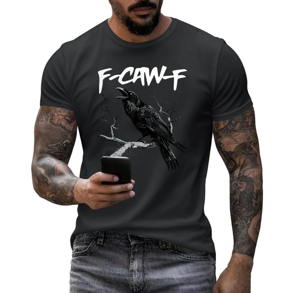 Men's Fashion Casual  Printed Short Sleeve Round Neck Pullover Tops