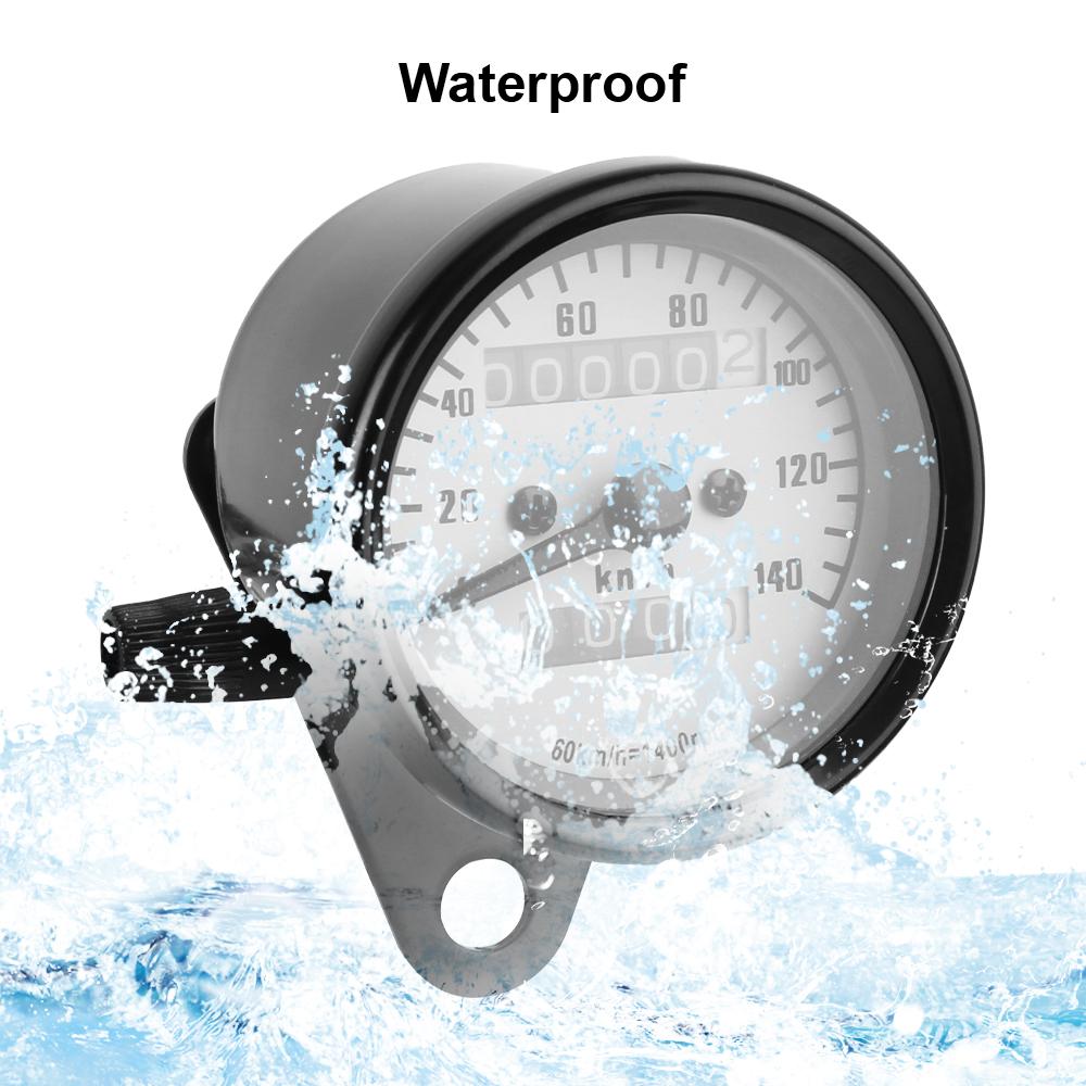 Tachometer Moto Parts Modified Odometer Motobike Accessory Machinery Universal Auto Gauge With LED Light Retro Motorcycle Dashboard