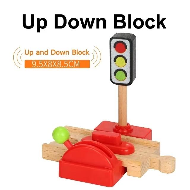Wooden Track Accessories All Kinds of Wooden Bridge Tunnel Station Fit for Brand Wooden Train Tracks Railway Toys for Kids