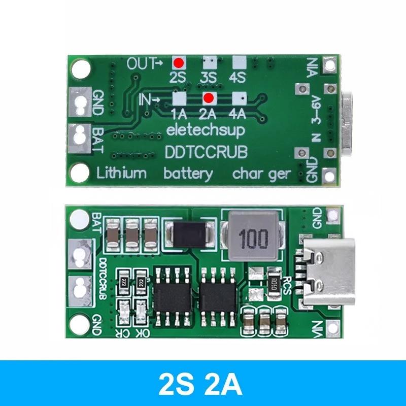 Wielokomórkowy 2S 3S 4S Typ-C Na 8.4V 12.6V 16.8V Step-Up Boost Ładowarka Lipo Polymer Li-Ion 7.4V 11.1V 14.8V 18650 Bateria Litowa