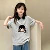 Korean Style Girls' Loose Casual Color Block Polo Shirt - Short Sleeve Summer Top for Kids