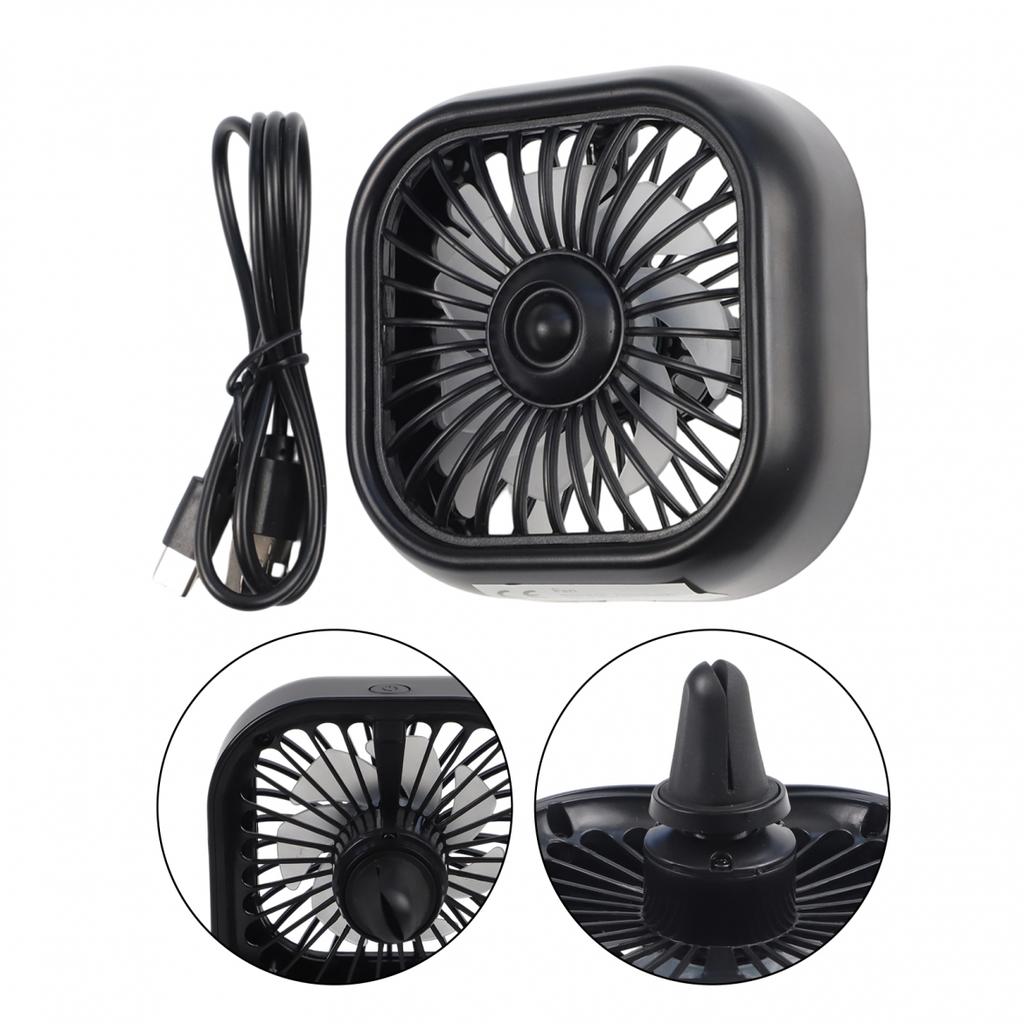 Ambient Light Control Car Air Outlet Fan USB Car Fan