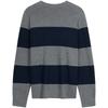 Calvin Klein Striped Jacquard Knit Long Sleeve Sweater Unisex Sweater 4RD397G