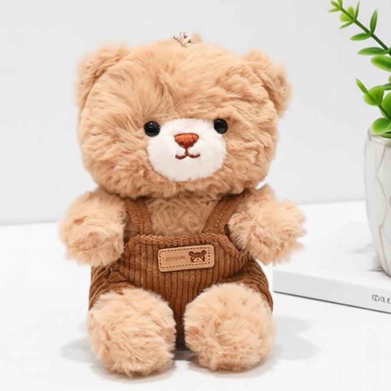 15Cm Kawaii Animal Plush Toy Pendant Soft Crocodile Rabbit Duck Bear Dog Stuffed Keychain Backpack Kids Boys Girls Birthday Gift