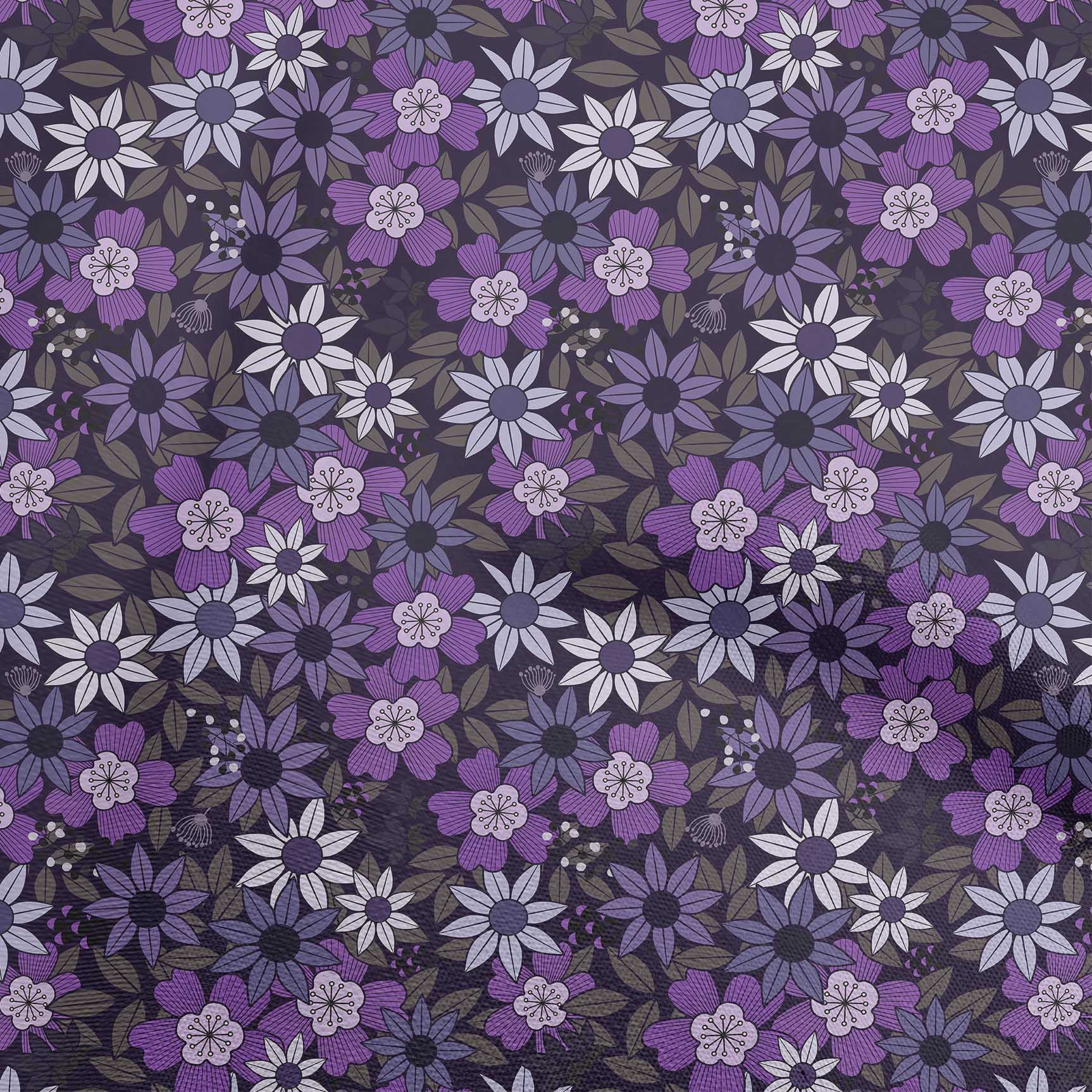 

OneOone Cotton Flex Brown Fabric Квітковий Ретро Одяг своїми руками Тканина для стьобання Тканина з принтом 40 дюймів 56 Inch Wide - Cotton Poplin Twill середній фіолетовий колір