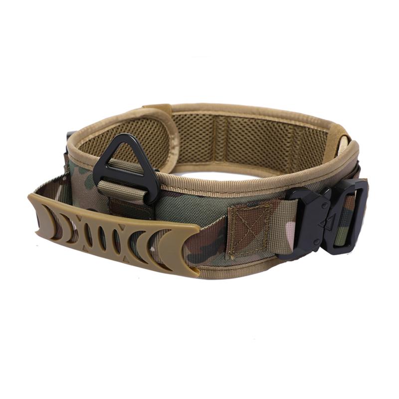 Adjustable Metal Double Buckle Tactical Dog Collar Luxury Designer Training Collar Dog German Shepherd For Medium Large Dogs