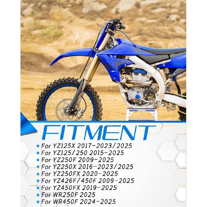 Dirtbike Kupplungs- und Bremshebel für YZ125/250 2015-2025, YZ250F 2009-2025, YZ250X 2016-2023/2025, YZ450F 2009-2025, WR450F 2024-2025, WR250F 2025 und