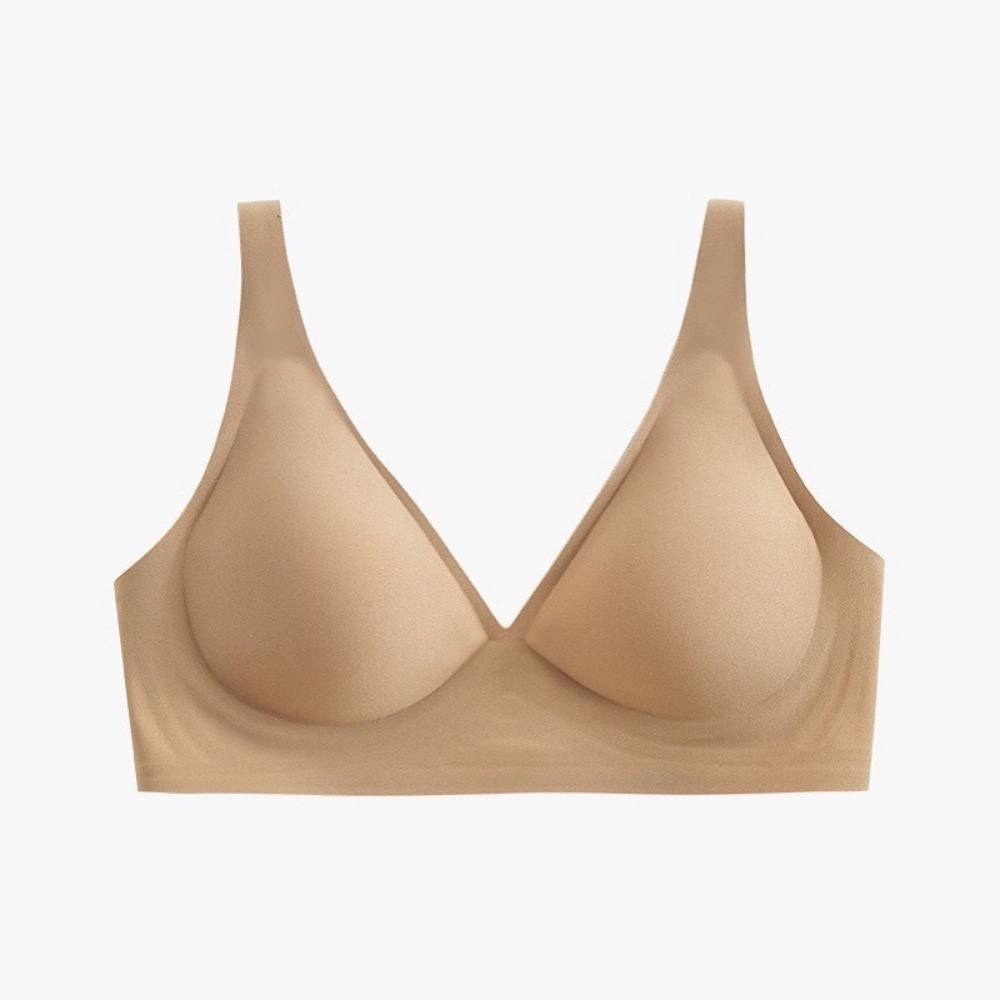 Push Up Bra Backless Women Jelly Bras Low Cut Sexy Plunge Brassiere Open Back Wedding Underwear Invisible Seamless Deep V Lingerie