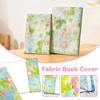 A5/A4/B5 Flowers Print Book Cover Cute Cat Pattern Book Fabric Sleeve Cloth Planner Case Protective Shell Notebook Decoration