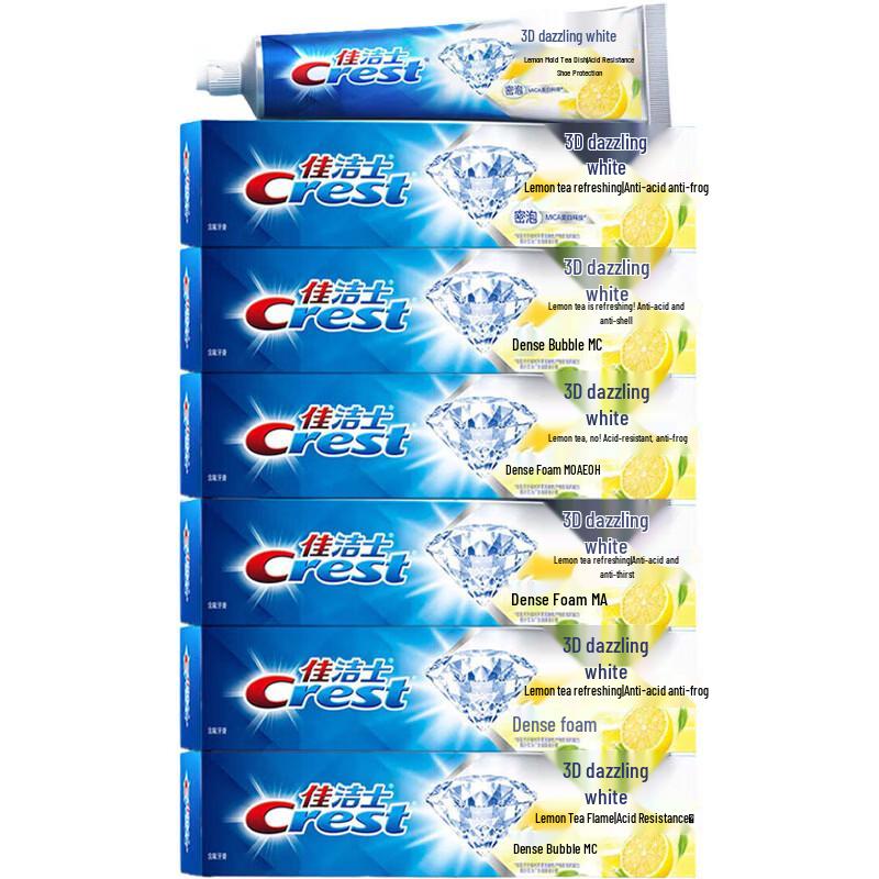 Crest 3D White Lemon Tea Fresh Toothpaste Multipack