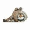 Oreiller Peluche Chat Câlin Simulation Réaliste Oreiller Chat Mignon Jouet Peluche Manul Décoration de Chambre