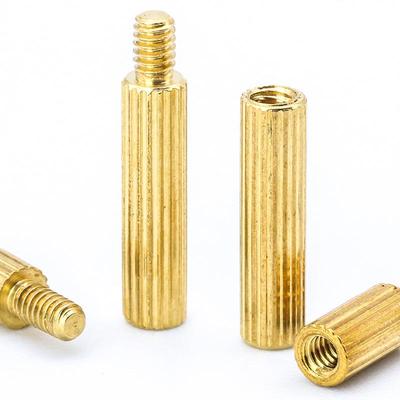 420PCS Mixed Round Knurled Copper Column Set: Single & Double Spacer and Support Columns with Box Screws