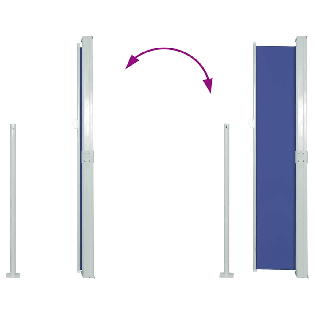 Retractable Side Awning 170*300 cm Blue