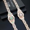 New Pink Crystal Belt Bride Wedding Jewelry Women Dress Belt Waist Chain Clothing Accessories