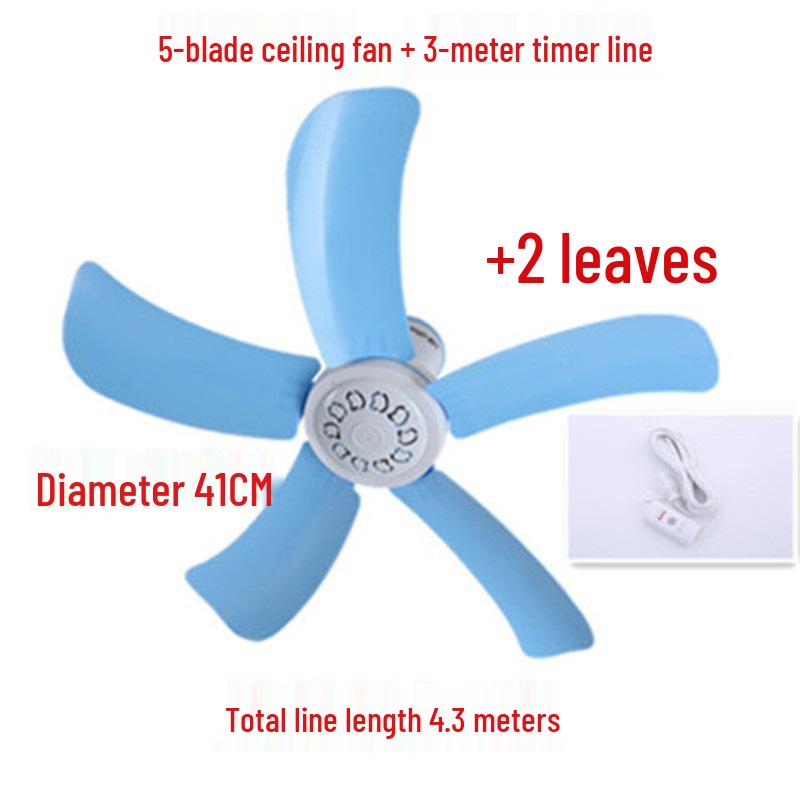 Compact Silent Ceiling Fan for Dorms and Bedrooms