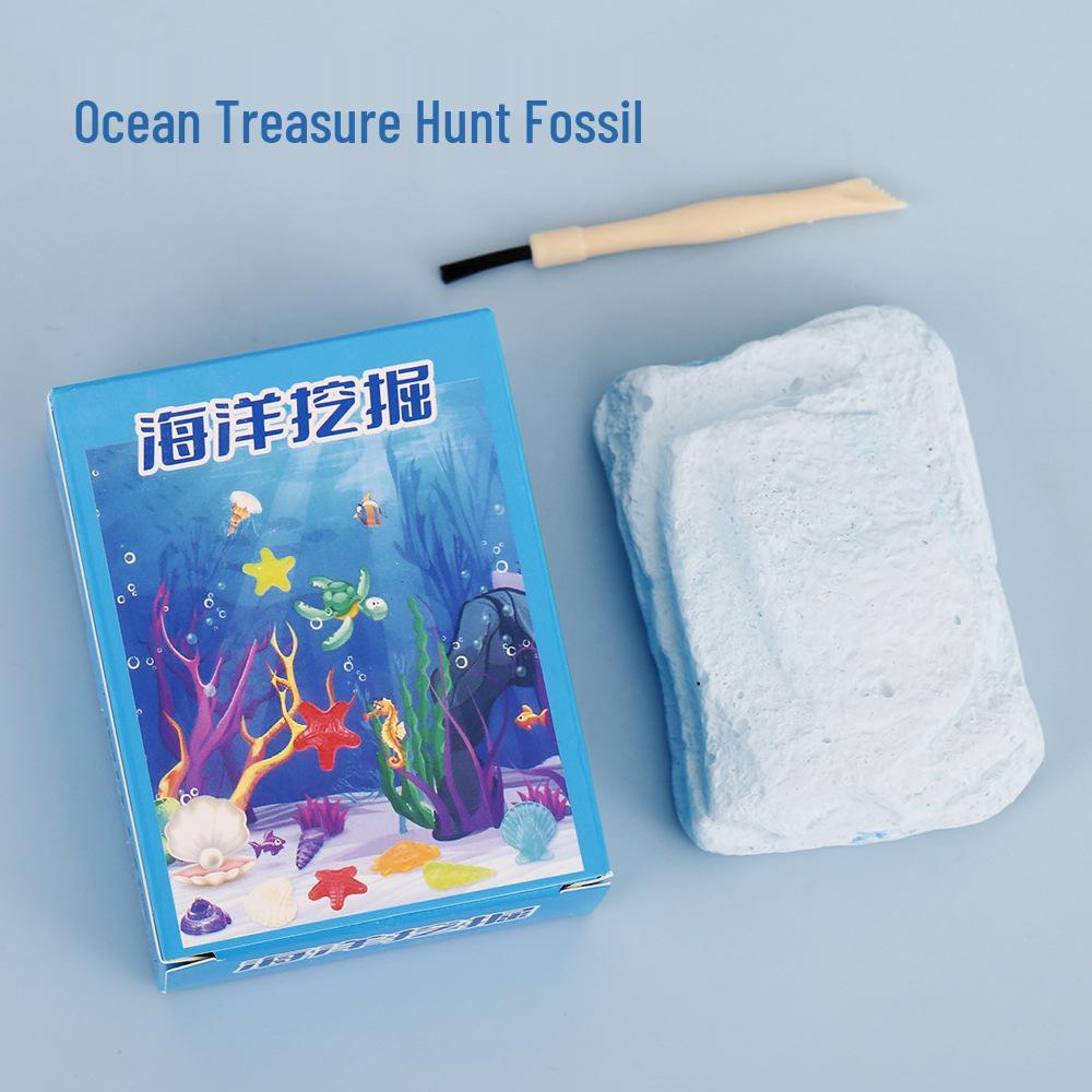 Ocean Treasure Digging Kit: Educational DIY Gypsum Dolls for Kids