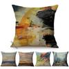 Modern Abstract Oil Painting Decoration Cushion Cover Colorful Graffiti Art Square Pillowcase Home Decor Room Bed Cushion Cover