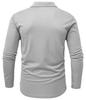 TBMPOY Long Sleeve Polo Shirt with Business UV Outdoor Light Size XL Men's Pockets, Top, Golf, Fitness, Training, Stretchy, Fold-down Collar,