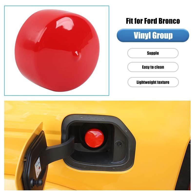 Inner Fuel Tank Port  Dust Cover Decoration Fit For Ford Bronco 2021 Up For Chevy Silverado 2019 Up For F150 2021 Up Car Exterior Accessories